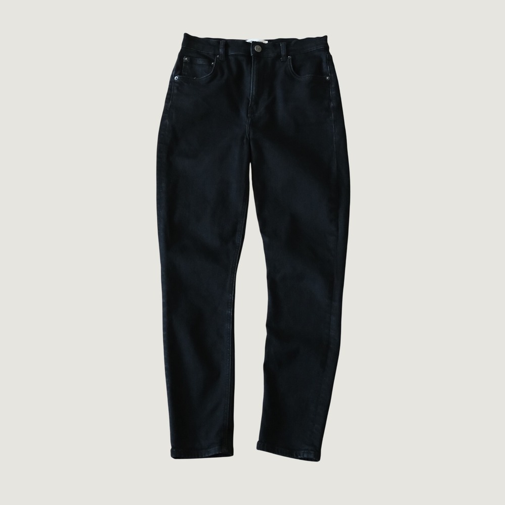 Reformation Jeans High Rise Skinny Wash Black Denim Pants Size 29 Sustainable